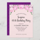 Search for peony birthday invitations Watercolor
