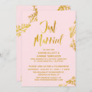 Search for just married party invitations Typography