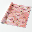 Search for geometric shapes wrapping paper Pink