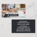 Search for classes business cards Pottery