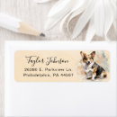 Search for cardigan corgi return address labels Dog
