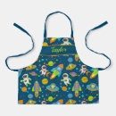 Search for outer space aprons Blue