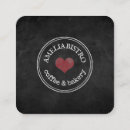 Search for blackboard business cards Rustic