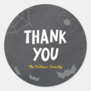 Search for chalkboard thank you stickers Halloween