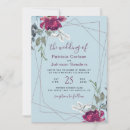 Search for dusty blue and burgundy wedding invitations Flowers