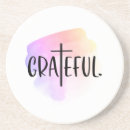 Search for gratitude coasters Typography