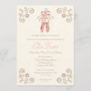Search for ballerina shoes birthday invitations Pink