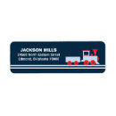 Search for choo choo train return address labels Birthday