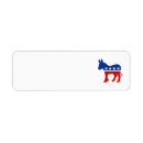 Search for democrats return address labels Donkey