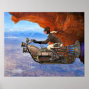 Search for steampunk airship art Flying machine