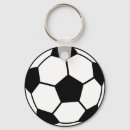 Search for soccer ball key rings Black and white