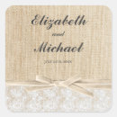 Search for burlap bridal shower stickers Vintage