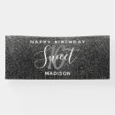 Search for black sweet 16 banners Modern