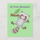 Search for racoon postcards Illustration