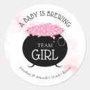 Search for pink witch stickers A baby is brewing