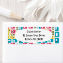Search for box return address labels Green