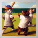Search for funny baseball posters Cat