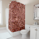 Search for brick shower curtains Red