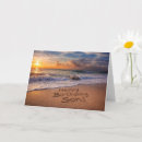 Search for beach at sunset birthday cards Ocean