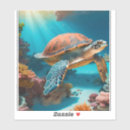 Search for sea turtle art stickers Ocean