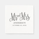 Search for mr and mrs napkins Typography