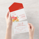 Search for poppies wedding invitations Red poppy