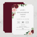 Search for burgundy engagement party invitations Elegant