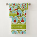 Search for 1950s bath towels Red