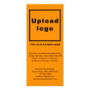 Search for orange rack cards Customer