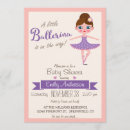 Search for purple ballerina baby shower invitations Cute