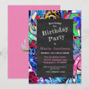 Search for graffiti party invitations Colourful