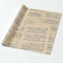 Search for christmas music wrapping paper Vintage