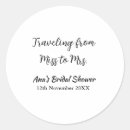 Search for add name and date stickers Bridal shower