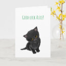 Search for cute good luck cards Black cat