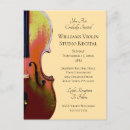 Search for musical instrument invitations Violin