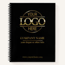 Search for logo business notebooks Black and gold