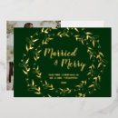 Search for first year married christmas cards Married and merry
