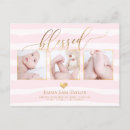 Search for blessed birth announcement cards Heart