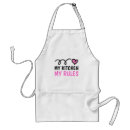 Search for my kitchen my rules aprons Humour