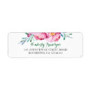 Search for bouquet return address labels Botanical