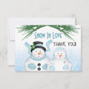 Search for winter wedding thank you cards Bride and groom