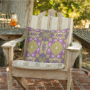 Search for purple and olive green cushions For her