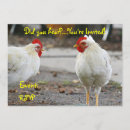 Search for funny chickens invitations Party