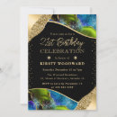 Search for green 21st birthday invitations Glitter
