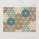 Search for blue geometric pattern postcards Arrow