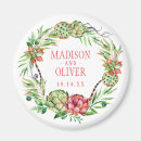 Search for round wedding magnets Leaves