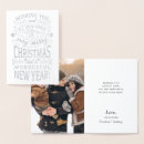 Search for silver foil christmas cards Typography
