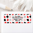 Search for card suits return address labels Diamonds