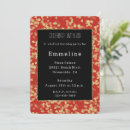 Search for black gold red birthday invitations Glam