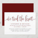 Search for we tied the knot wedding invitations Elopement